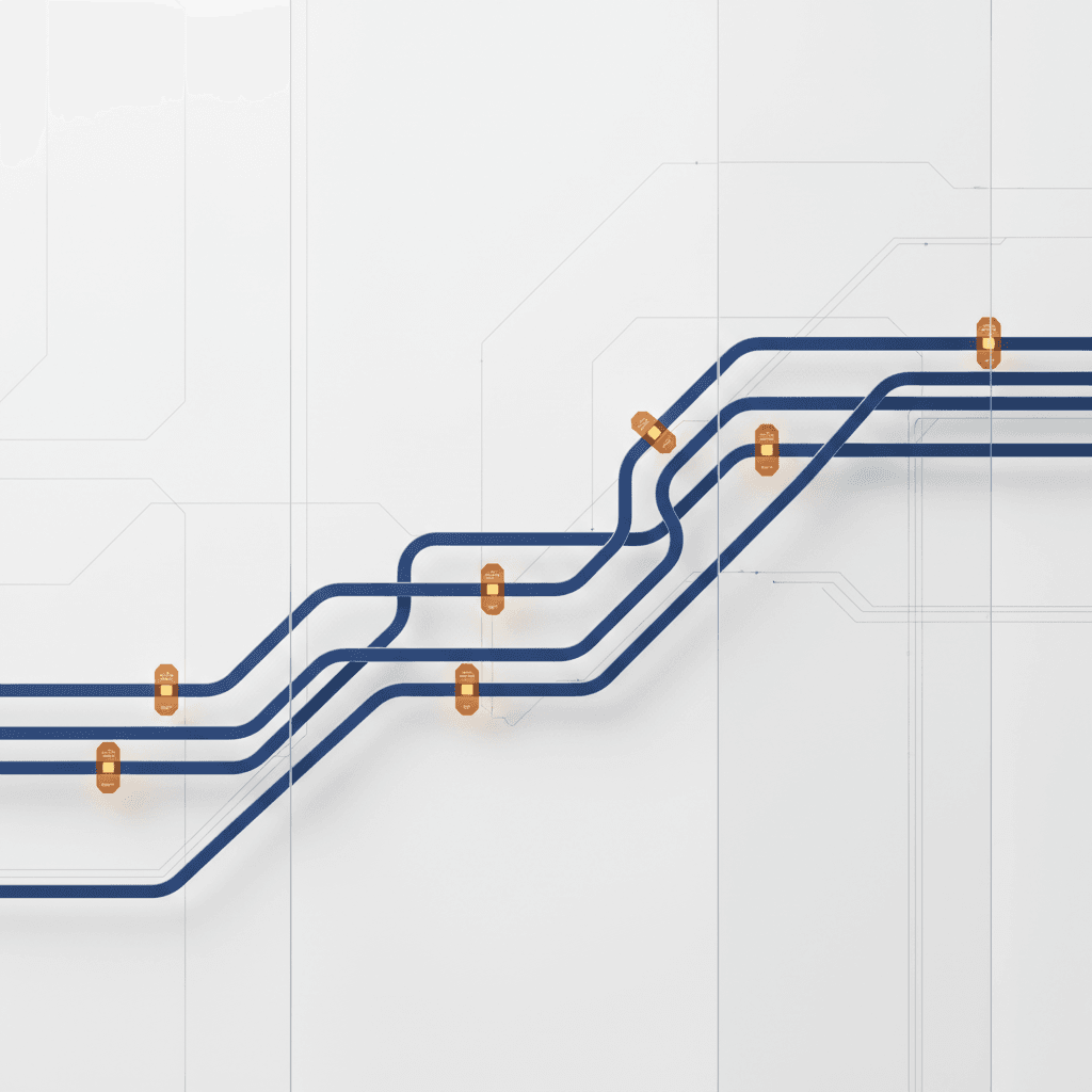 Durable multi-track workflow orchestration with human-in-the-loop gates